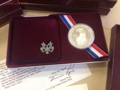 1 доллар США 1983 год. Олимпиада Лос-Анджелес Серебро Пруф - IMG_0761.JPG