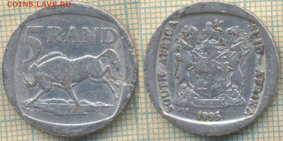 ЮАР 5 рандов 1995 г.,до 27.04.2018 г. 22.00 по Москве - ЮАР 5 рандов 1995  647
