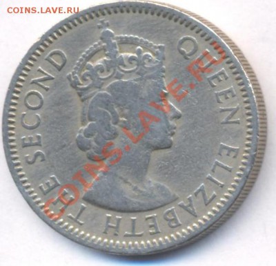 Карибские о-ва 25 центов 1955 г. До 19.04.11 г. 20-00 МСК. - Карибы 25 55.1