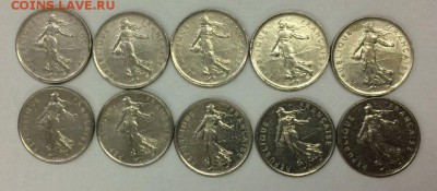 Франция 5 франков 10 штук 1970-1994 23.04.2018 22:00 - 5фр