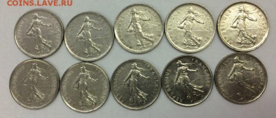 Франция, 5 франков 10 штук 1970-1990 23.04.2018 22:00 - 5франк