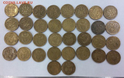 20 центов ЮАР Королевская Протея 54 шт. 1993-2012 23.04.2018 - юар..