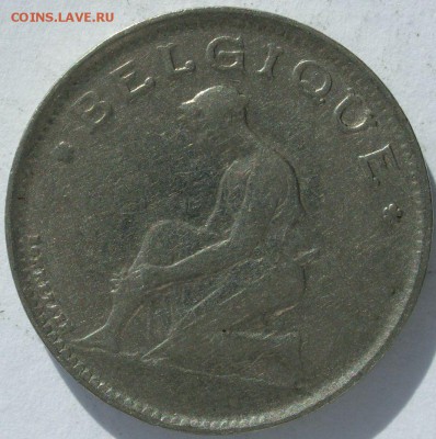 1 франк Бельгия 1928 Bon Pour. Старт 10 рублей. - 1 франк Бельгия 1928 Bon Pour - 2