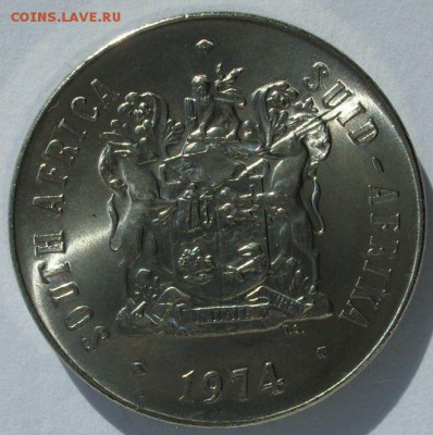 50 центов ЮАР 1974. С 1 рубля. - 50 центов ЮАР 1974 - 2