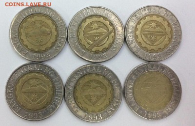Филиппины, 10 песо 2001-2010 6 штук 24.04.2018 22:00 - филип