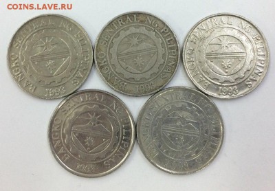 Филиппины, 1 песо 1995-2013 5 штук 24.04.2018 22:00 - филипины