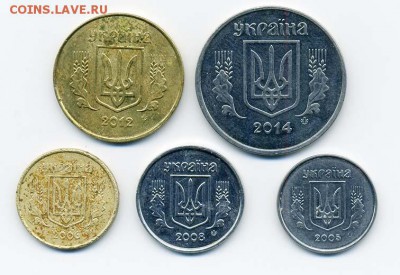 Подборка копеек Украины 5 шт. - подборка_Украина-копейки-5шт_а