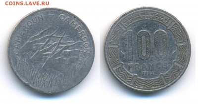 Камерун 100 франков 1982	 до 	27.04.18	 22:00 МСК - 171211_340