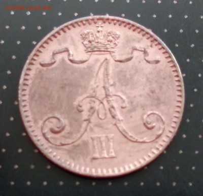 1 пенни 1892, 1893, 1901, 1909, 1911 года Русская Финляндия - 4
