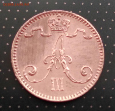 1 пенни 1892, 1893, 1901, 1909, 1911 года Русская Финляндия - 2