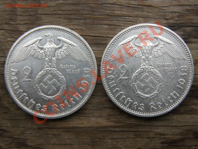 Серебро III Reich: двухмарочники 1937, 1938, 1939гг - P4180014.JPG