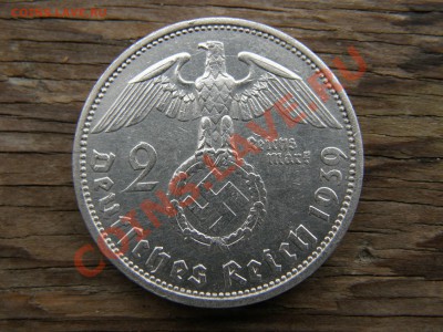 Серебро III Reich: двухмарочники 1937, 1938, 1939гг - P4180016.JPG