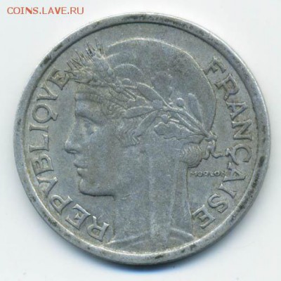 Франция 1 франк 1957-B - Франция_1франк-1957В_А