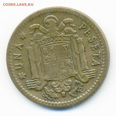 Испания 1 песета 1947 г. - Испания_1песета-1947_Р