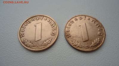 ГЕРМАНИЯ 1 ПФЕННИГ 1939 2 ШТ - DSC04925.JPG