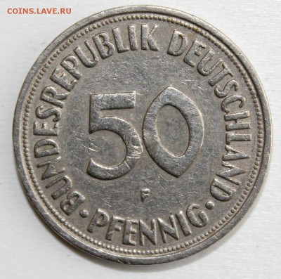 С РУБ. ГЕРМАНИЯ 50 пфеннигов 1950г."F"  до 30.04 в 22-00 - IMG_2312.JPG