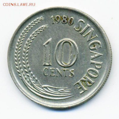 Сингапур 10 центов 1980 г. - Сингапур_10центов-1980_А