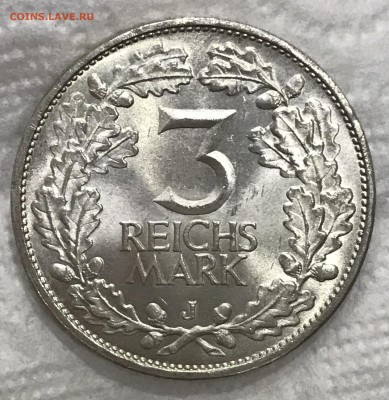 Германия, Веймар, 3 марки 1925J , рыцарь до 25.04 - 7BFFD6AE-DD79-4CEC-BD36-3C25C8EE812C