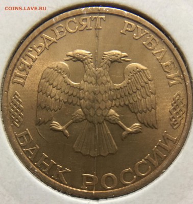 50 руб 1993г Полный Раскол аверса+ не полный реверса - D3EDC629-D0FD-4D56-A326-3E2D1D855268