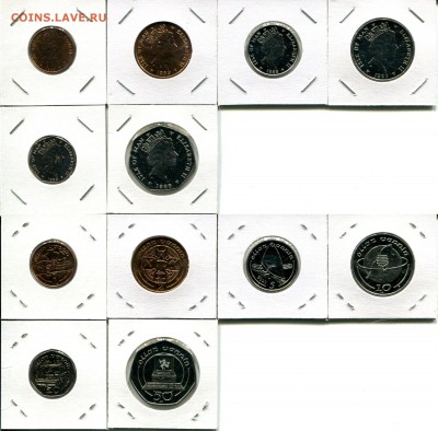 О.Мэн набор 1989 пенни-50 пенсов до 28.04.18 22-00 мск - IoM 1989 set