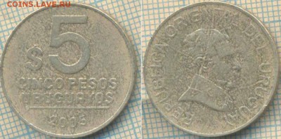 Уругвай 5 песо  2005 г.,до 29.04.2018 г. 22.00 по Москве - Уругвай 5 песо 2005  502