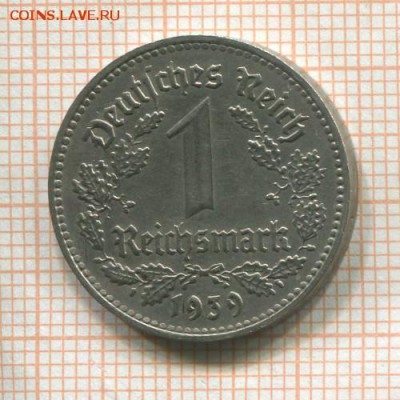 Германия 1 марка 1939г. Е до 27.04.18г. в 22.10 мск - 1647