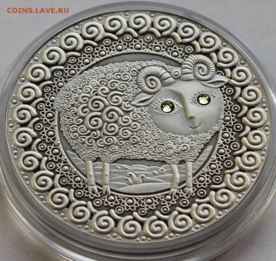 Беларусь 20 рублей 2009. Знаки зодиака. Овен. Серебро,925 - 4