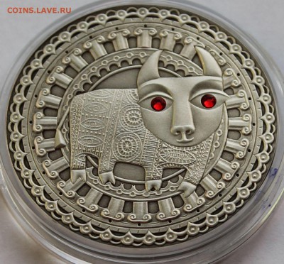 Беларусь 20 рублей 2009. Знаки зодиака. Телец. Серебро,925 - 4