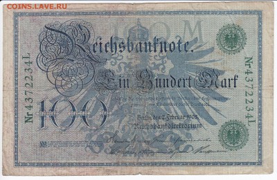 ГЕРМАНИЯ - 100 марок 1908 г. до 01.05 в 22.00 - IMG_20180425_0001