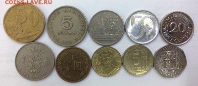 10 разных иностранных монет 26.04.2018 22:00 - 13