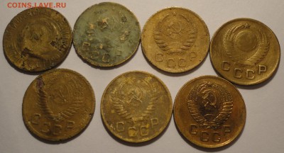 1 копейка 1927-1957 гг., СССР, 7 шт., до 21:50 28.04.18 г. - 1 копейка 7 штук-9.JPG