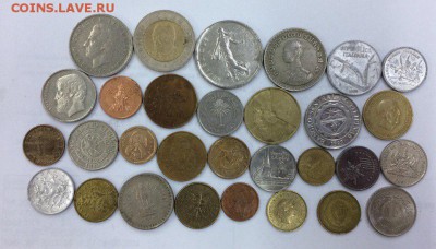 30 разных иностранных монет 26.04.2018 22:00 - 30
