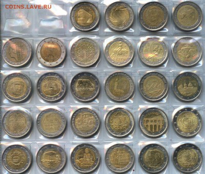 номинал! биметалл монеты 2 Евро Юбилейные и регулярные 28шт. - Ddyc4ZN392w