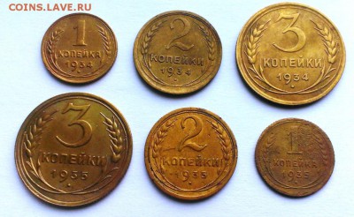 Подборка 1,2,3 коп 1934-1935С г. До  29.04.18 в 22:20 - IMAG3024