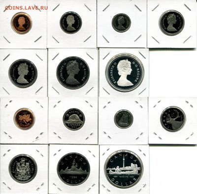 Канада набор 1984 пруф до 30.04.18 22-00 мск - Canada 1984 set.