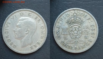 Великобритания флорин 1950 года - 3.05 22:00:00 мск - IMG_20180424_072132