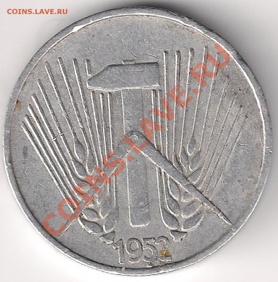 1 копейка 1928. 1 pfennig 1952  до 20.04 2011 22.00 мск - 1пен2