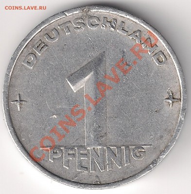 1 копейка 1928. 1 pfennig 1952  до 20.04 2011 22.00 мск - 1пен