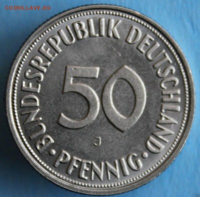 С РУБ. ЗАПАДНАЯ ГЕРМАНИЯ 50 пфеннигов 1950г."J" до 4.05 в 22 - IMG_2442.JPG