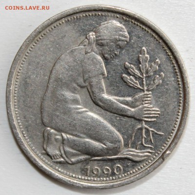 С РУБ. ЗАПАДНАЯ ГЕРМАНИЯ 50 пфеннигов 1990г."А" до 4.05 в 22 - IMG_2314.JPG