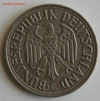 С РУБ. ЗАПАДНАЯ ГЕРМАНИЯ 1 марк 1961г."F" до 4.05 в 22-00 - IMG_2309.JPG