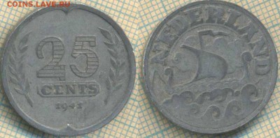 Нидерланды 25 центов 1941 г.,до 04.05.0018 г. 22.00 по Москв - Нидерланды 25 центов 1941 683