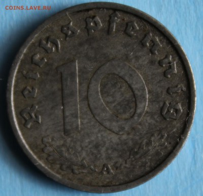 С РУБ. ТРЕТИЙ РЕЙХ 10 пфеннигов 1941г."A" до 4.05 в 22-00 - IMG_2432.JPG