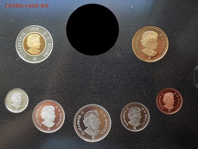 Канада. Набор из 7 монет 2008 года. В оригинальной упаковке - КАНАДА набор 2008 (4).JPG