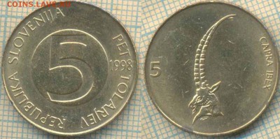 Словения 5 толаров 1998 г., до 04.05.0018 г. 22.00 по Москве - Словения 5 толаров 1998  665
