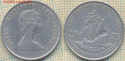 Восточные Карибы 25 центов 1995 г., до 04.05.0018 г. 22.00 п - Восточные Карибы 25 центов 1995  601