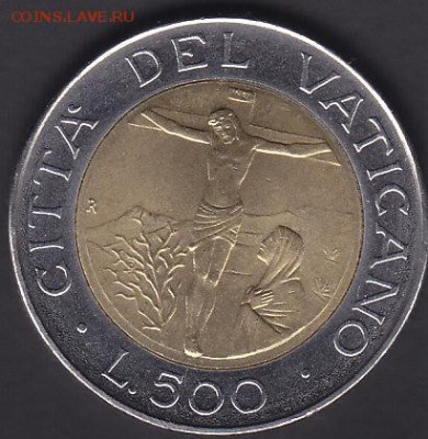Ватикан 500 лир 1987 aUNC Иисус Христос до 3.05 22:10 мск - IMG