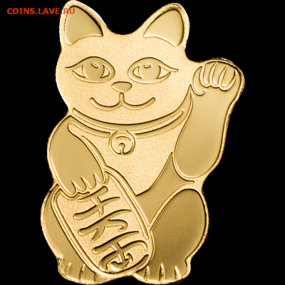 Кошки на монетах - 28581-Golden-Maneki-Neko_r-910x910