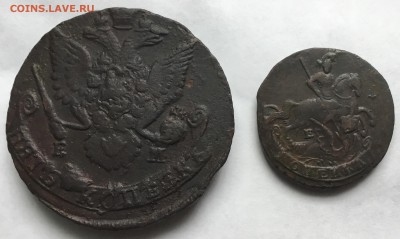 5 копеек 1786 е.м 1 копейка 1796 е.м - 788145E3-D62A-4118-8958-36F3FF960DAA