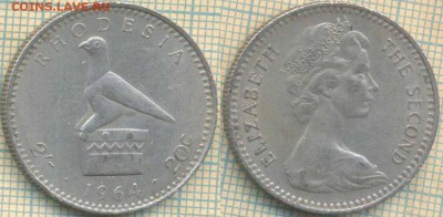 Родезия 2 шиллинга 1964 г.,до 05.05.0018 г. 22.00 по Москве - Родезия 2 шиллинга 1964  749